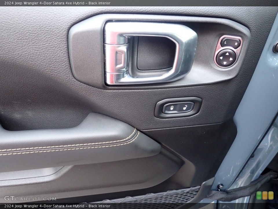 Black Interior Controls for the 2024 Jeep Wrangler 4-Door Sahara 4xe Hybrid #146532626