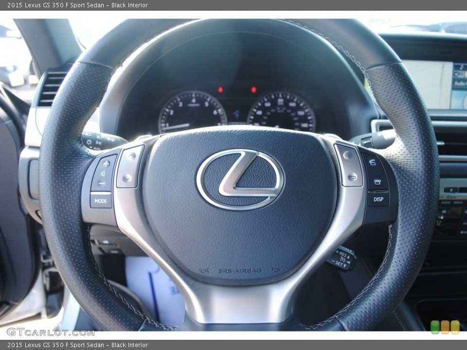 Black Interior Steering Wheel for the 2015 Lexus GS 350 F Sport Sedan #146533244