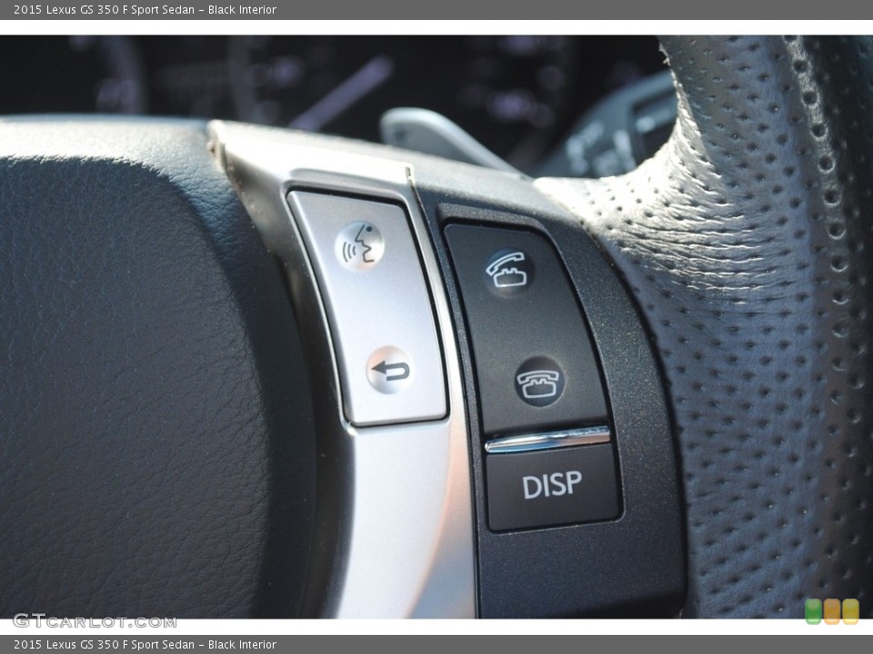 Black Interior Steering Wheel for the 2015 Lexus GS 350 F Sport Sedan #146533250