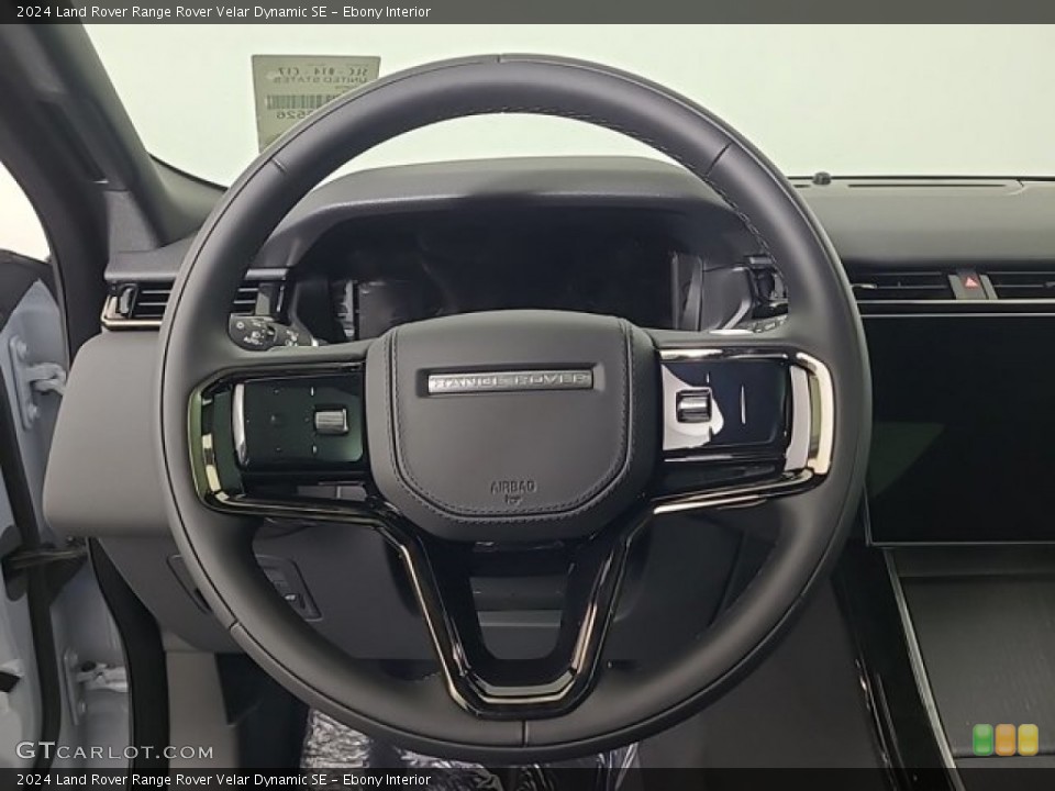 Ebony Interior Steering Wheel for the 2024 Land Rover Range Rover Velar Dynamic SE #146533755