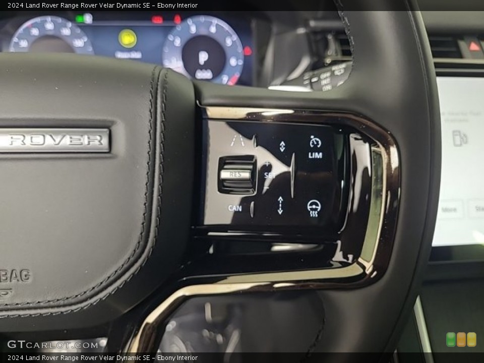 Ebony Interior Steering Wheel for the 2024 Land Rover Range Rover Velar Dynamic SE #146533803