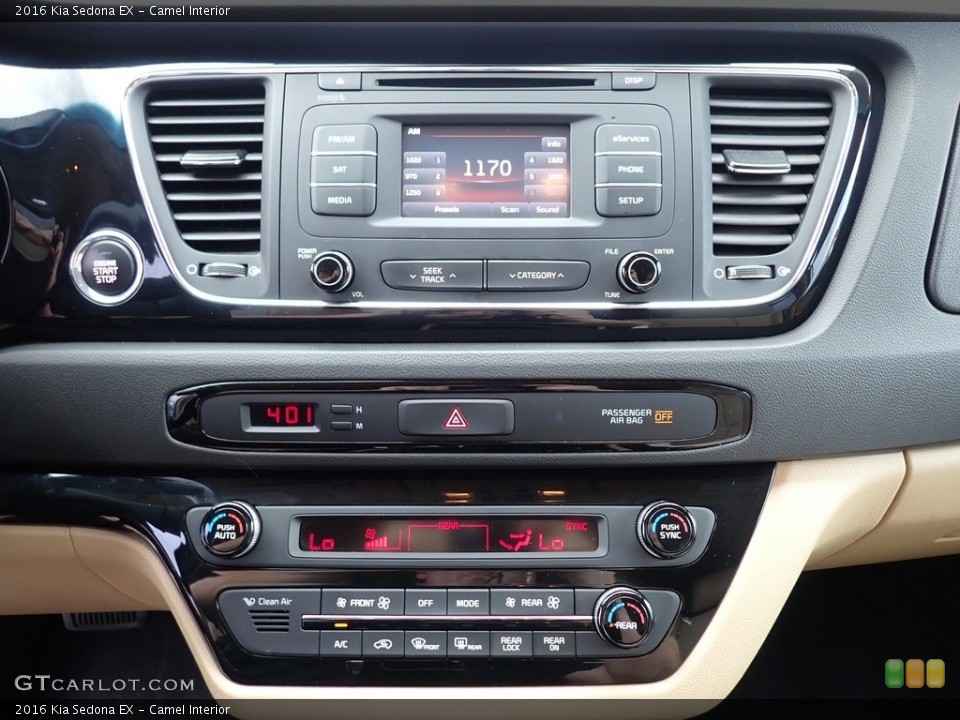 Camel Interior Controls for the 2016 Kia Sedona EX #146534105