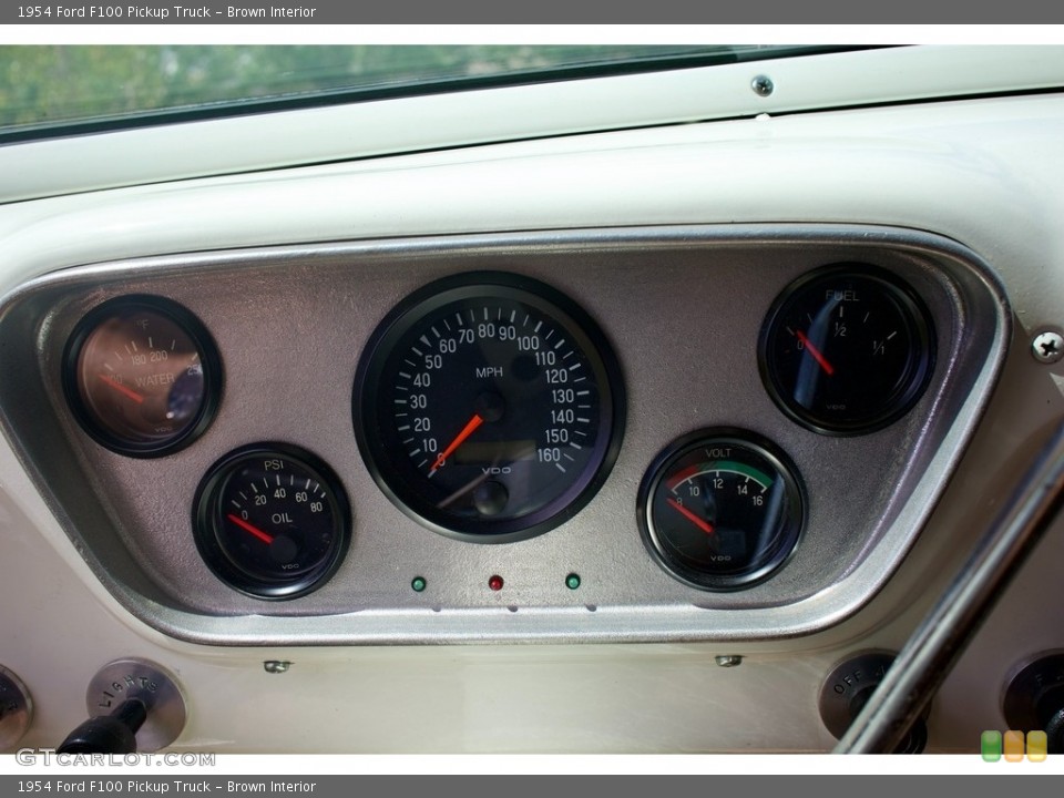Brown Interior Gauges for the 1954 Ford F100 Pickup Truck #146535557