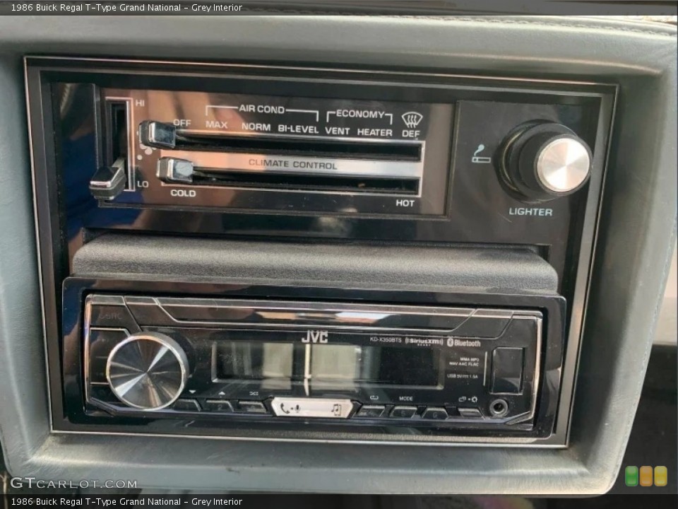 Grey Interior Controls for the 1986 Buick Regal T-Type Grand National #146535982