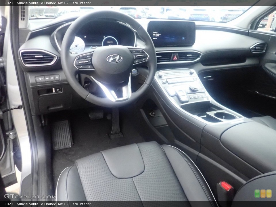 Black Interior Prime Interior for the 2023 Hyundai Santa Fe Limited AWD #146536034