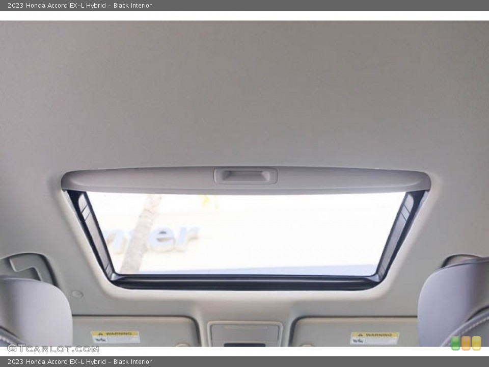 Black Interior Sunroof for the 2023 Honda Accord EX-L Hybrid #146536042