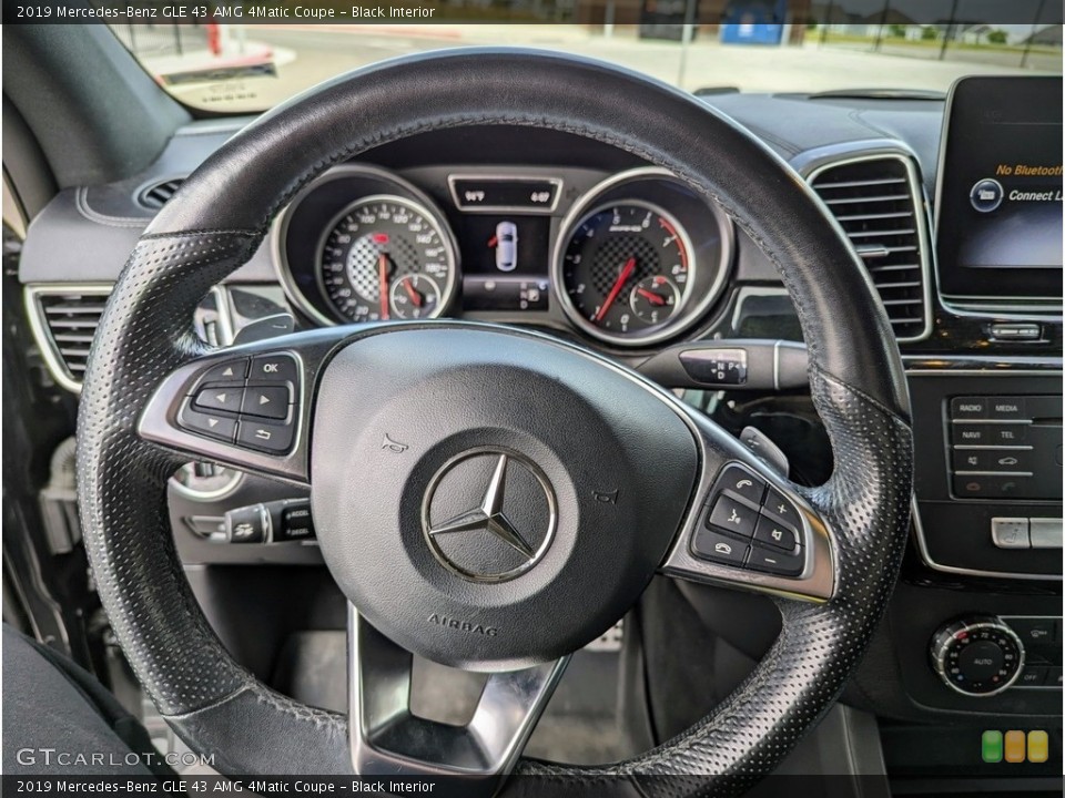 Black Interior Steering Wheel for the 2019 Mercedes-Benz GLE 43 AMG 4Matic Coupe #146536544