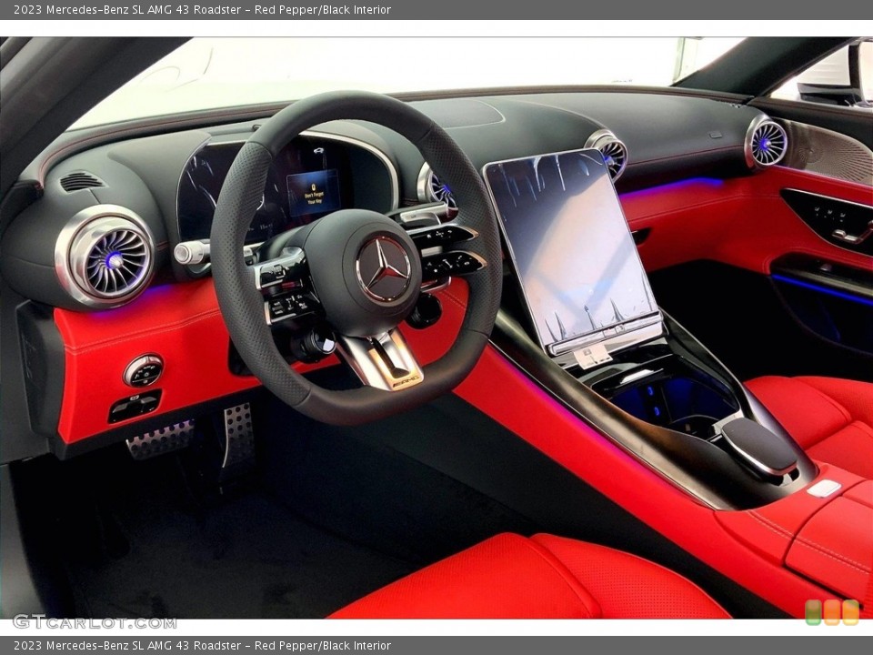 Red Pepper/Black Interior Front Seat for the 2023 Mercedes-Benz SL AMG 43 Roadster #146538697