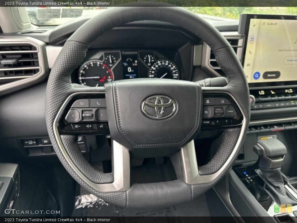 Black Interior Steering Wheel for the 2023 Toyota Tundra Limited CrewMax 4x4 #146538764