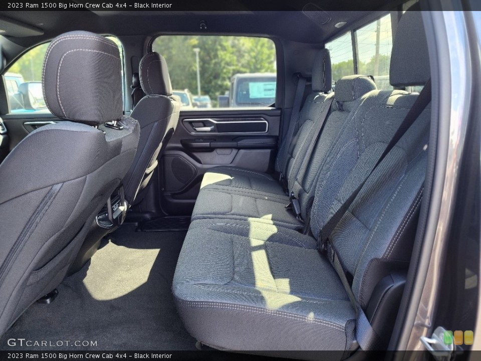 Black Interior Rear Seat for the 2023 Ram 1500 Big Horn Crew Cab 4x4 #146539524