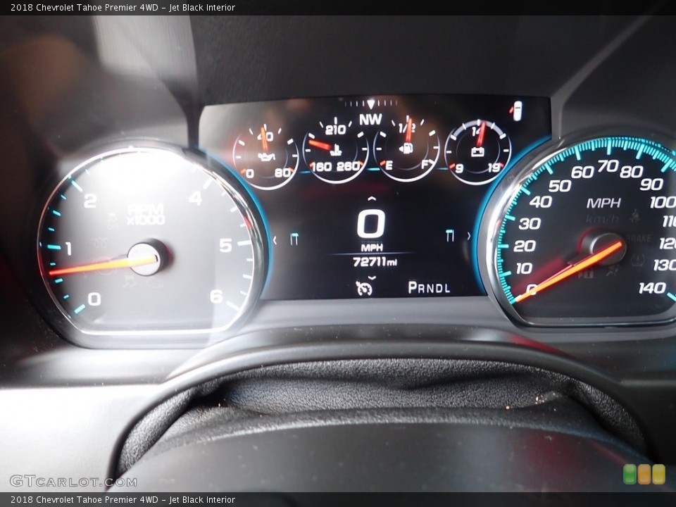 Jet Black Interior Gauges for the 2018 Chevrolet Tahoe Premier 4WD #146540605