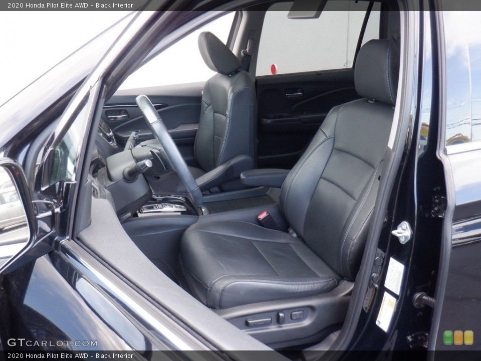 Black Interior Front Seat for the 2020 Honda Pilot Elite AWD #146542150