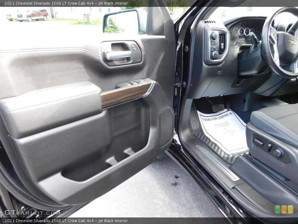 Jet Black Interior Door Panel for the 2021 Chevrolet Silverado 1500 LT Crew Cab 4x4 #146542399
