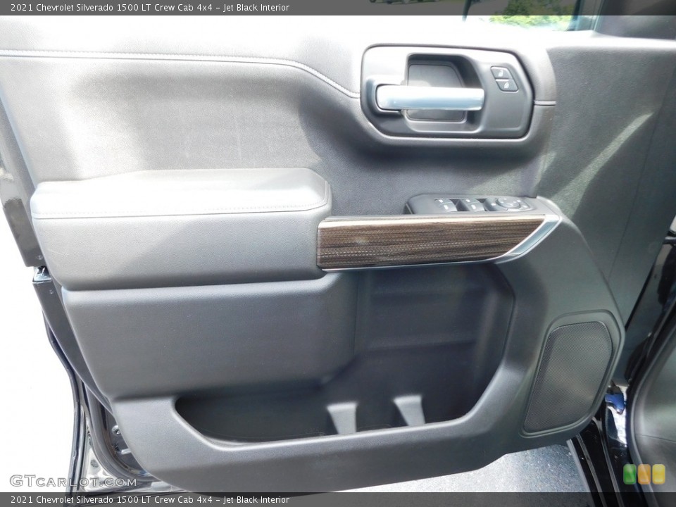 Jet Black Interior Door Panel for the 2021 Chevrolet Silverado 1500 LT Crew Cab 4x4 #146542411