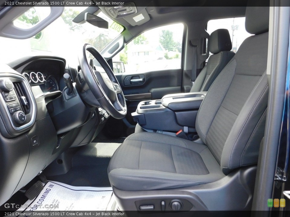 Jet Black Interior Front Seat for the 2021 Chevrolet Silverado 1500 LT Crew Cab 4x4 #146542447