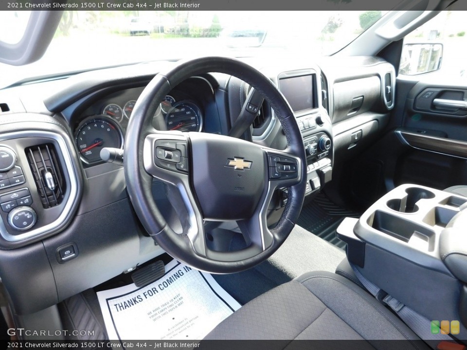 Jet Black Interior Front Seat for the 2021 Chevrolet Silverado 1500 LT Crew Cab 4x4 #146542465