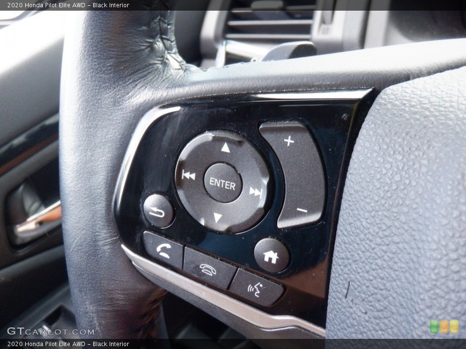 Black Interior Steering Wheel for the 2020 Honda Pilot Elite AWD #146542531