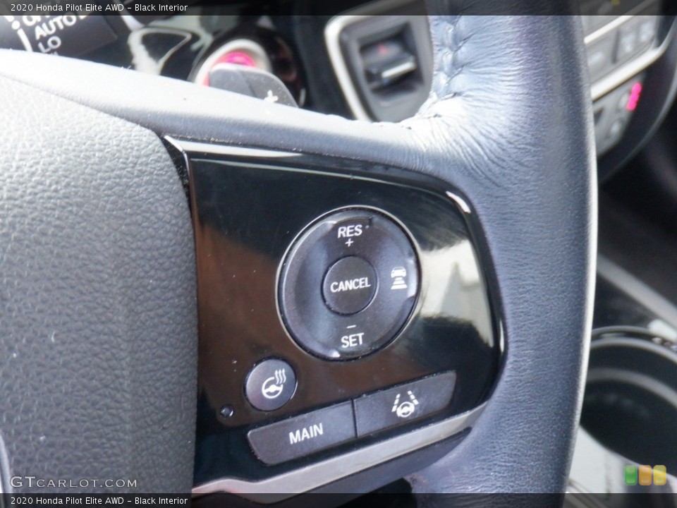Black Interior Steering Wheel for the 2020 Honda Pilot Elite AWD #146542546