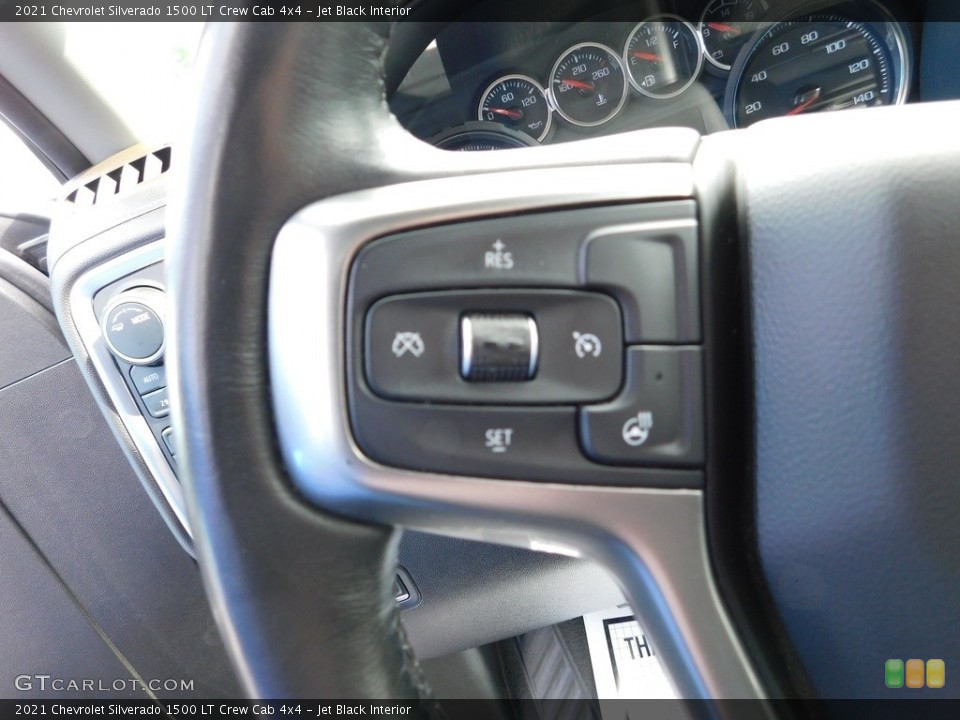 Jet Black Interior Steering Wheel for the 2021 Chevrolet Silverado 1500 LT Crew Cab 4x4 #146542567
