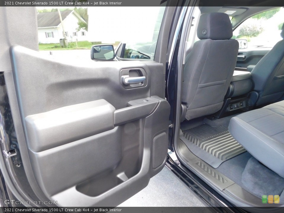 Jet Black Interior Door Panel for the 2021 Chevrolet Silverado 1500 LT Crew Cab 4x4 #146542735