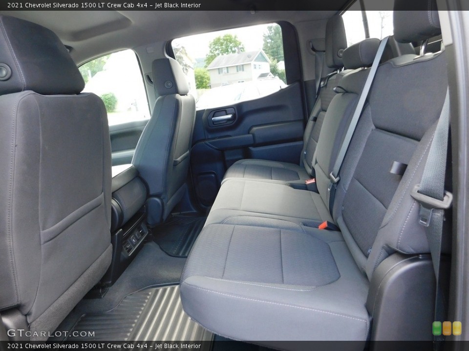 Jet Black Interior Rear Seat for the 2021 Chevrolet Silverado 1500 LT Crew Cab 4x4 #146542753