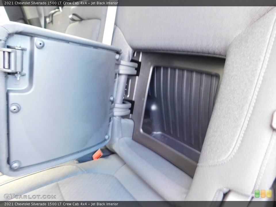 Jet Black Interior Rear Seat for the 2021 Chevrolet Silverado 1500 LT Crew Cab 4x4 #146542771