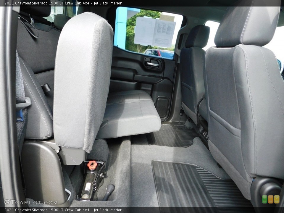 Jet Black Interior Rear Seat for the 2021 Chevrolet Silverado 1500 LT Crew Cab 4x4 #146542834