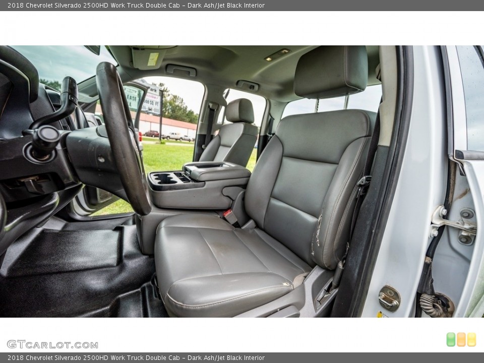 Dark Ash/Jet Black Interior Front Seat for the 2018 Chevrolet Silverado 2500HD Work Truck Double Cab #146543101