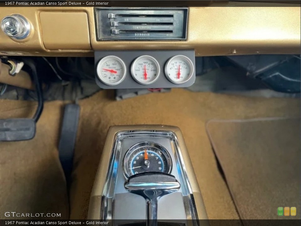 Gold Interior Controls for the 1967 Pontiac Acadian Canso Sport Deluxe #146544100