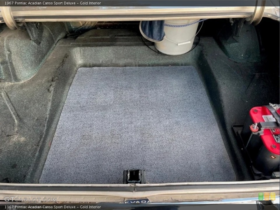 Gold Interior Trunk for the 1967 Pontiac Acadian Canso Sport Deluxe #146544187