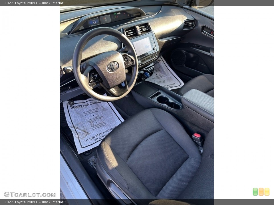 Black Interior Front Seat for the 2022 Toyota Prius L #146544763