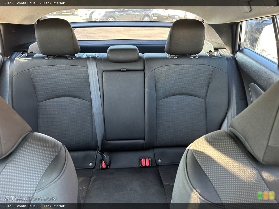 Black Interior Rear Seat for the 2022 Toyota Prius L #146544781