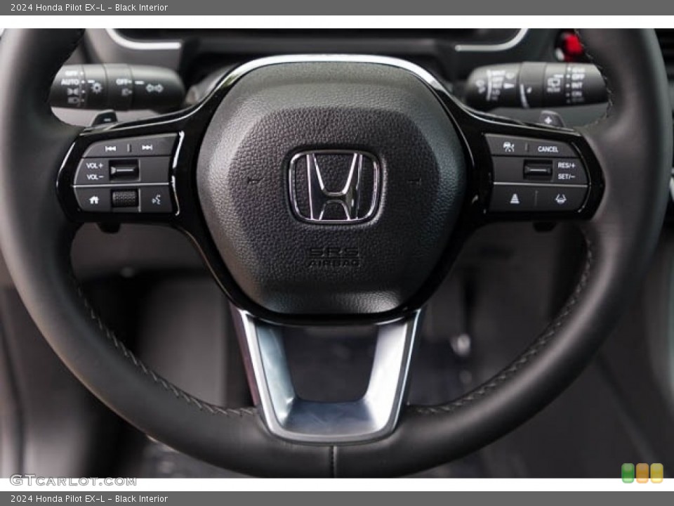 Black Interior Steering Wheel for the 2024 Honda Pilot EX-L #146545051