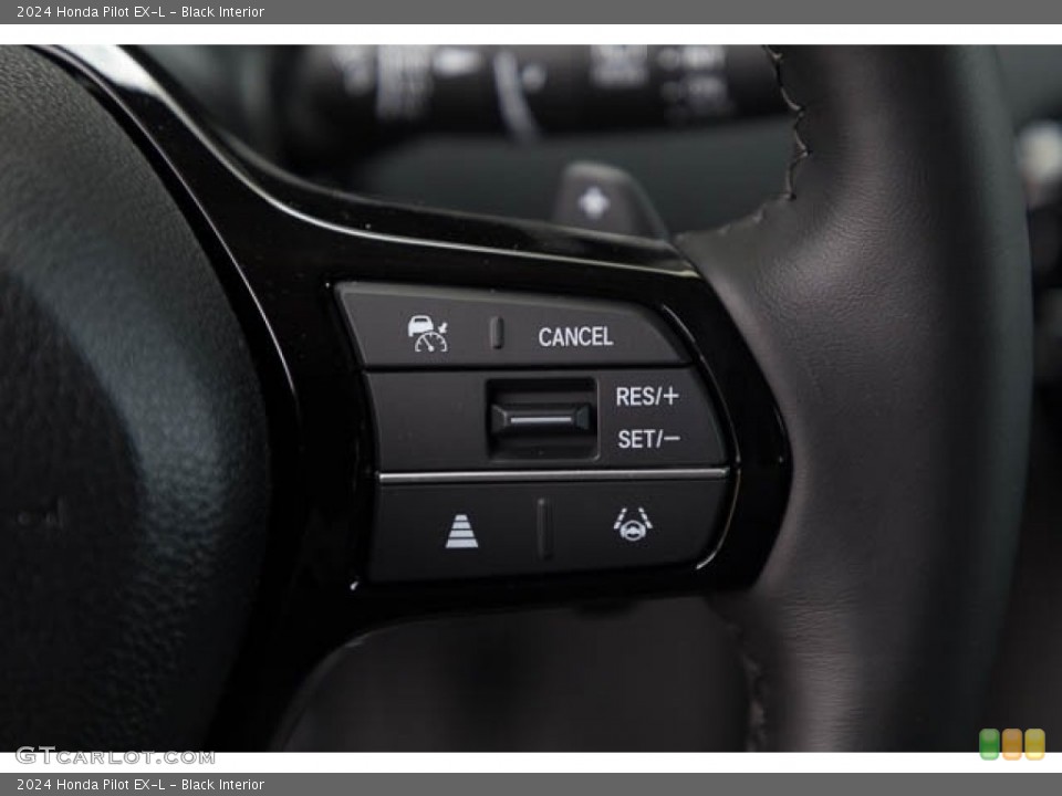 Black Interior Steering Wheel for the 2024 Honda Pilot EX-L #146545057