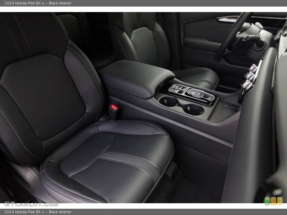 Black Interior Front Seat for the 2024 Honda Pilot EX-L #146545087