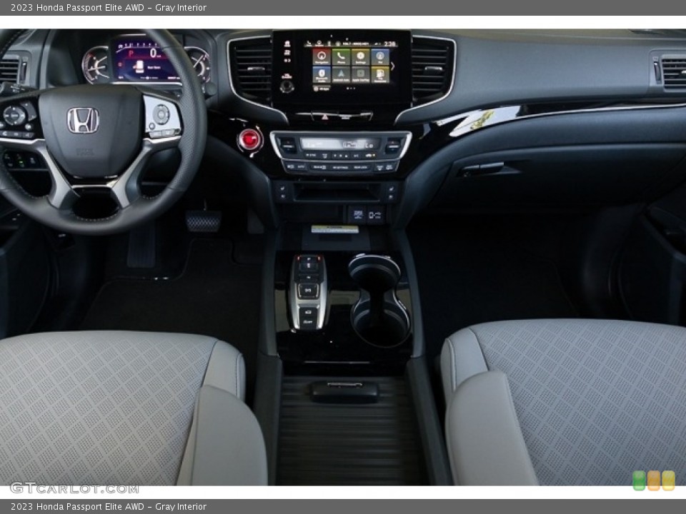 Gray Interior Dashboard for the 2023 Honda Passport Elite AWD #146545165