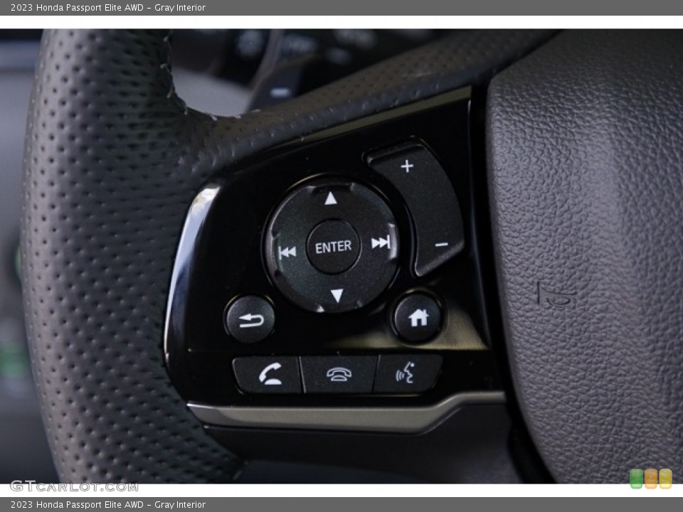 Gray Interior Steering Wheel for the 2023 Honda Passport Elite AWD #146545174