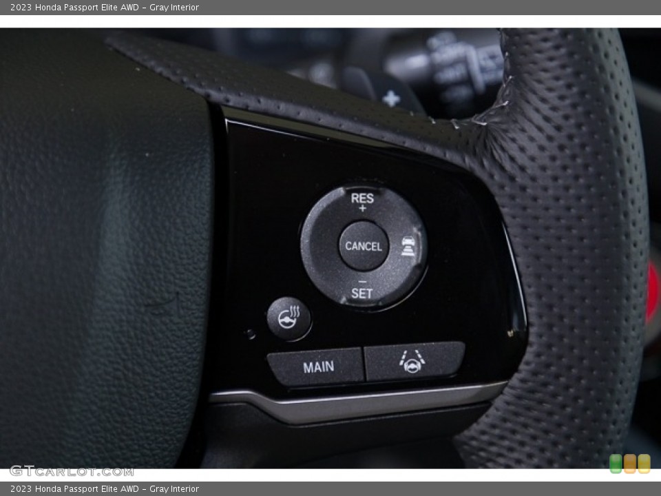 Gray Interior Steering Wheel for the 2023 Honda Passport Elite AWD #146545177