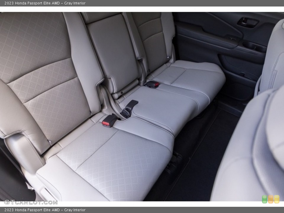 Gray Interior Rear Seat for the 2023 Honda Passport Elite AWD #146545201