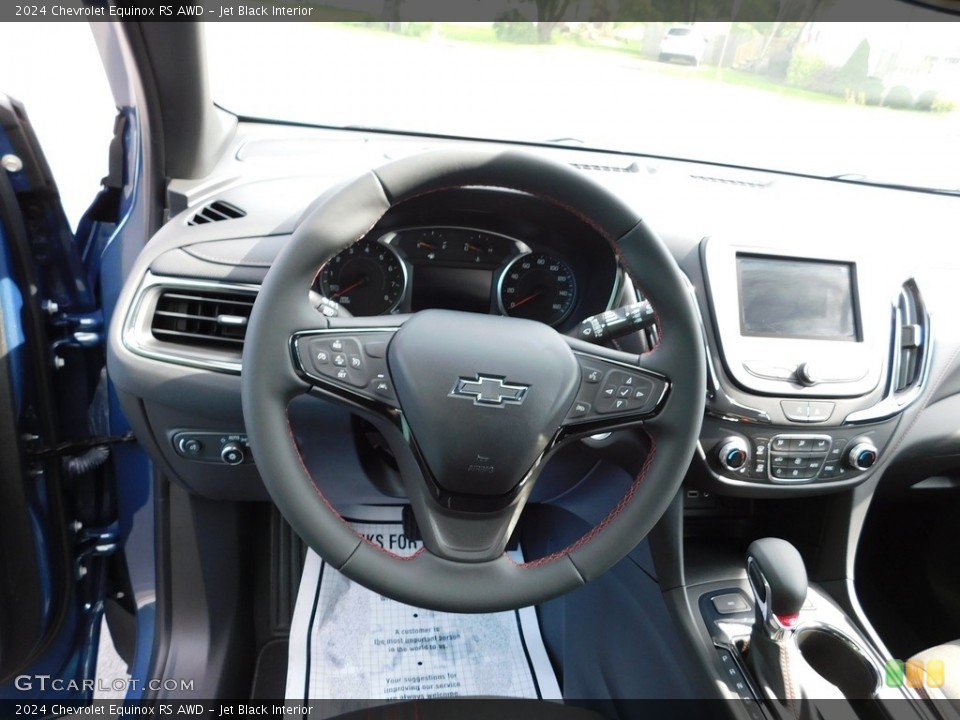 Jet Black Interior Steering Wheel for the 2024 Chevrolet Equinox RS AWD #146545938