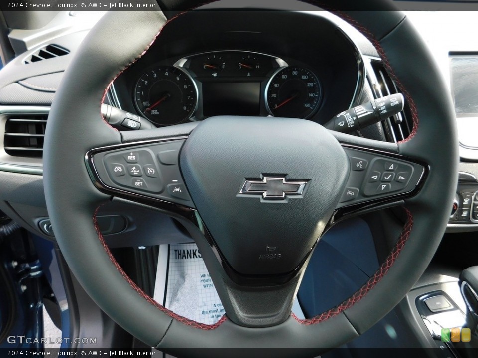 Jet Black Interior Steering Wheel for the 2024 Chevrolet Equinox RS AWD #146545961