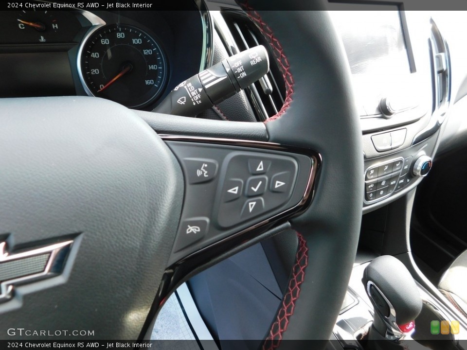 Jet Black Interior Steering Wheel for the 2024 Chevrolet Equinox RS AWD #146545983