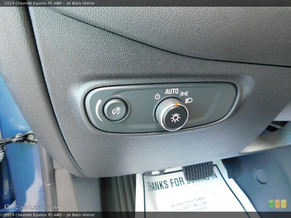 Jet Black Interior Controls for the 2024 Chevrolet Equinox RS AWD #146546029