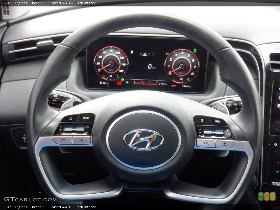 Black Interior Steering Wheel for the 2023 Hyundai Tucson SEL Hybrid AWD #146546184