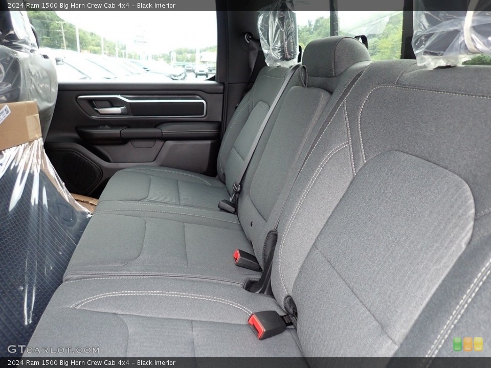 Black Interior Rear Seat for the 2024 Ram 1500 Big Horn Crew Cab 4x4 #146546193