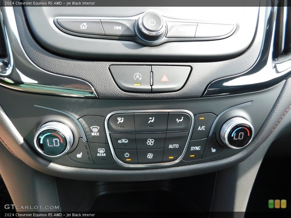 Jet Black Interior Controls for the 2024 Chevrolet Equinox RS AWD #146546205