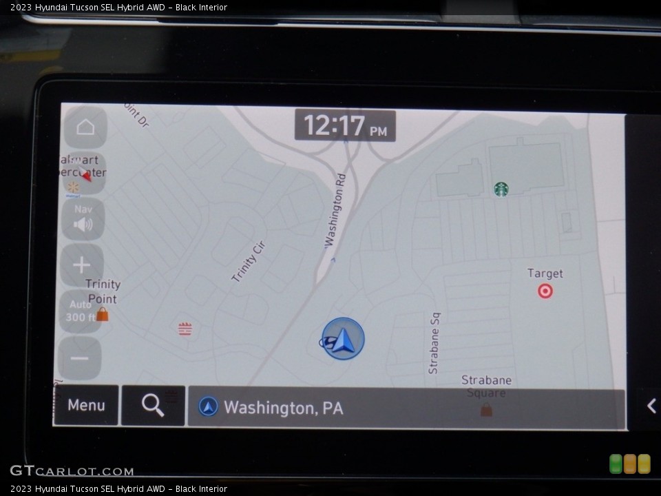 Black Interior Navigation for the 2023 Hyundai Tucson SEL Hybrid AWD #146546268