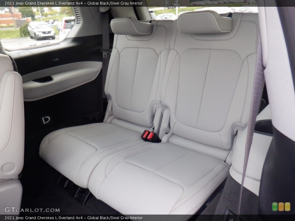 Global Black/Steel Gray Interior Rear Seat for the 2021 Jeep Grand Cherokee L Overland 4x4 #146546271