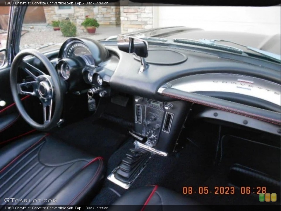 Black Interior Photo for the 1960 Chevrolet Corvette Convertible Soft Top #146546679