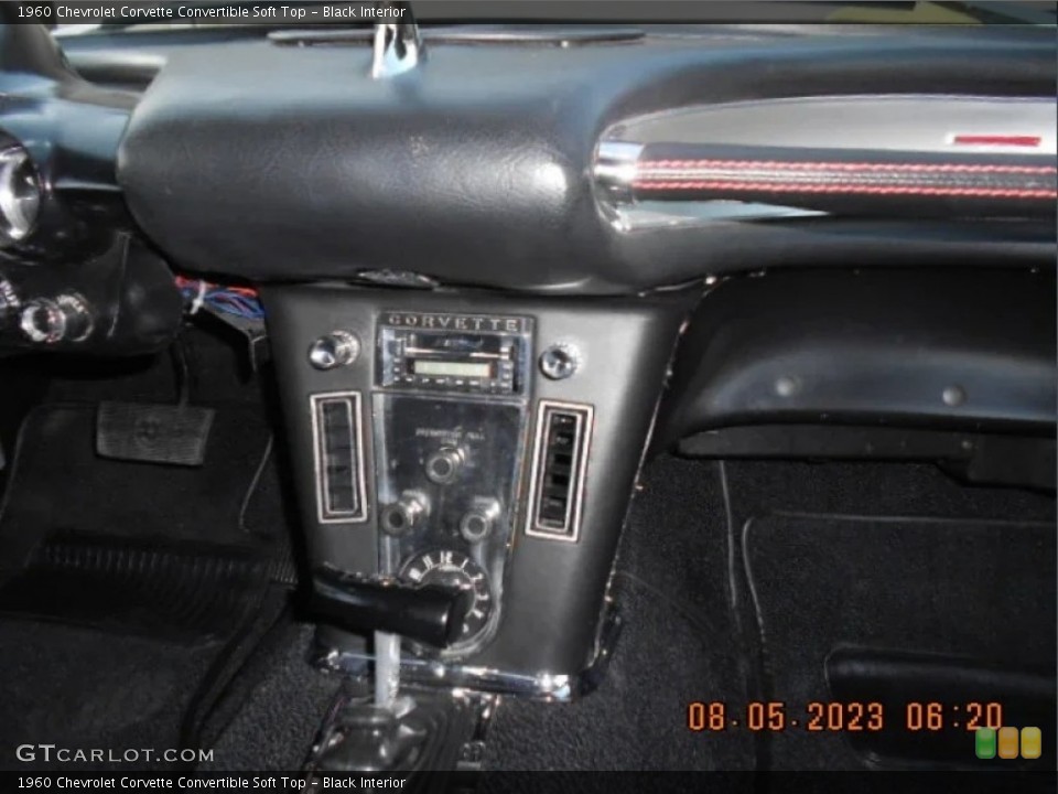 Black Interior Dashboard for the 1960 Chevrolet Corvette Convertible Soft Top #146546703
